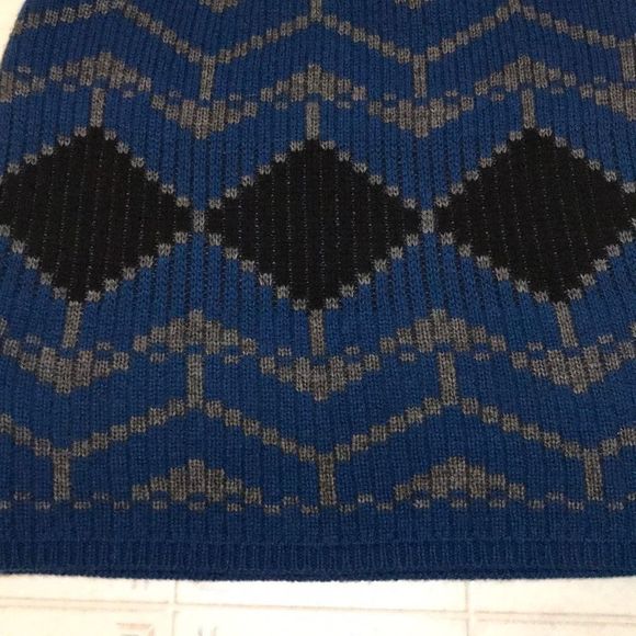 MODA INTERNATIONAL Blue Printed Knit Skirt - Picture 3 of 8